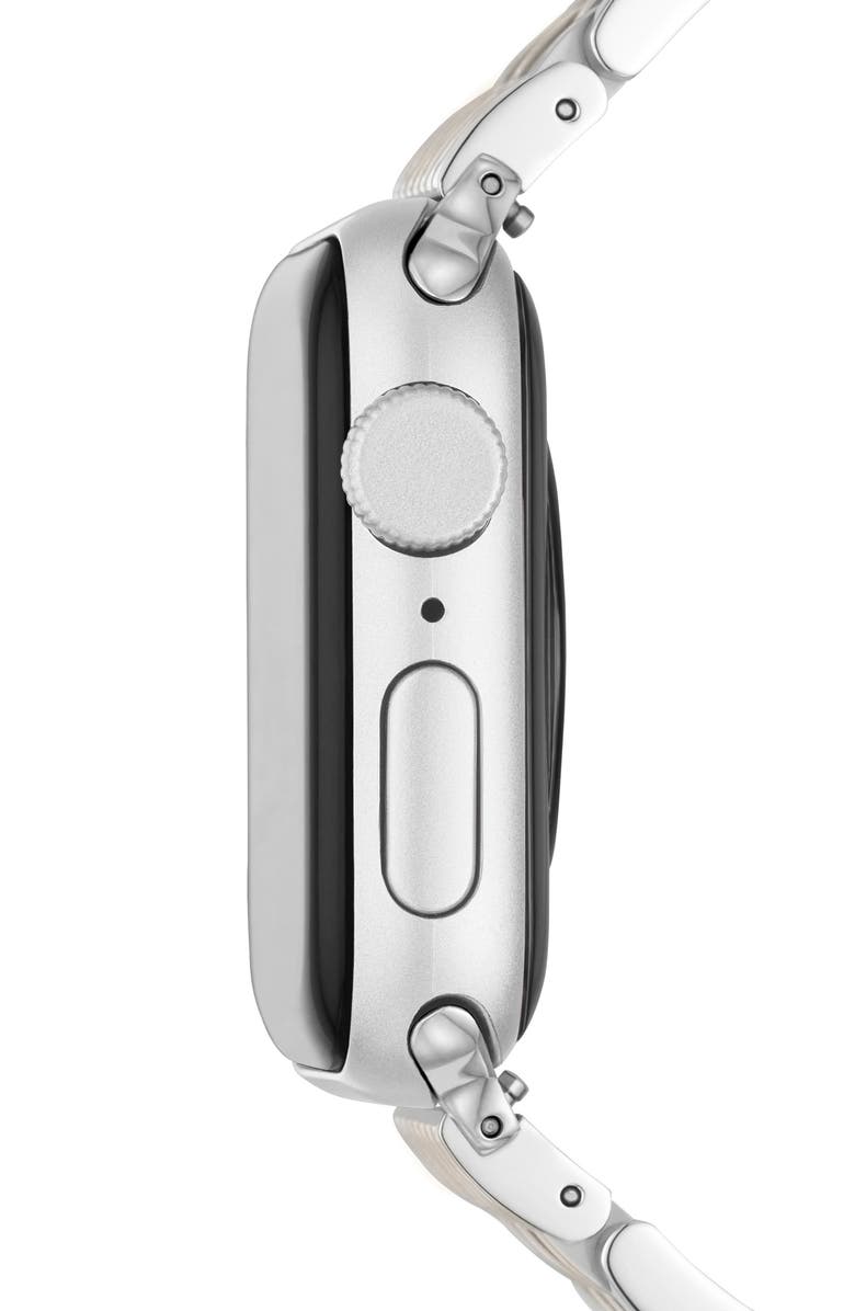 MICHELE 20mm Apple Watch<sup>®</sup> Bracelet Watchband, Alternate, color, Silver/Gold