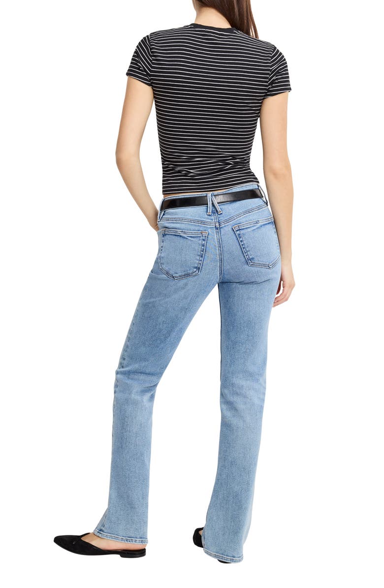 Good American Good Low Rise Bootcut Jeans, Alternate, color, Indigo1217