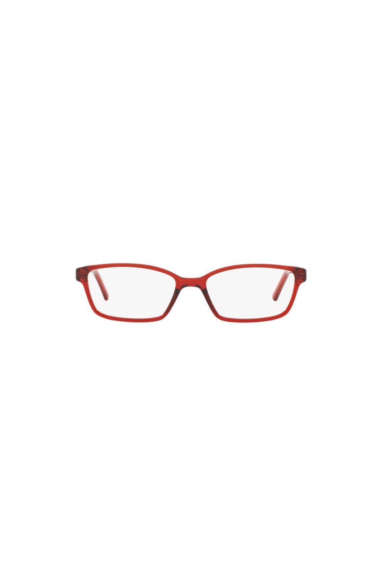 51mm Rectangle optical glasses, Alternate, color, Red