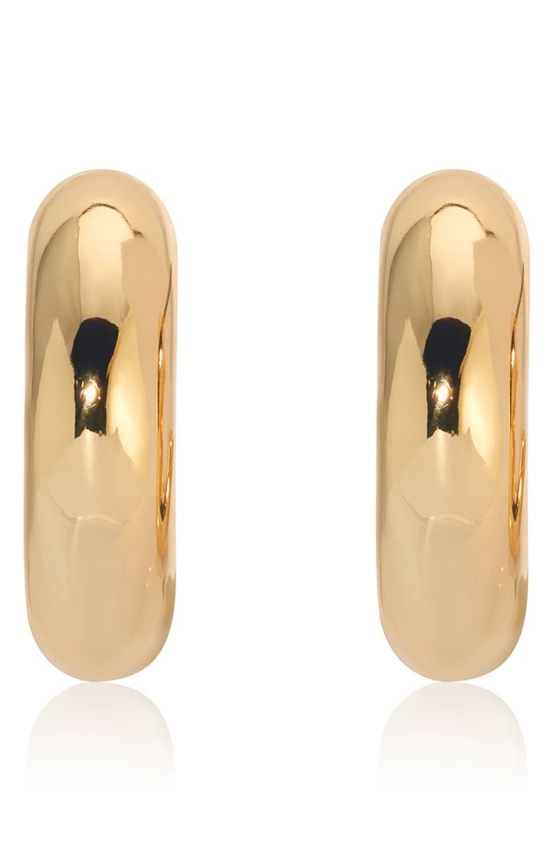 Ettika Mini Thick Classic Hoops, Alternate, color, Gold