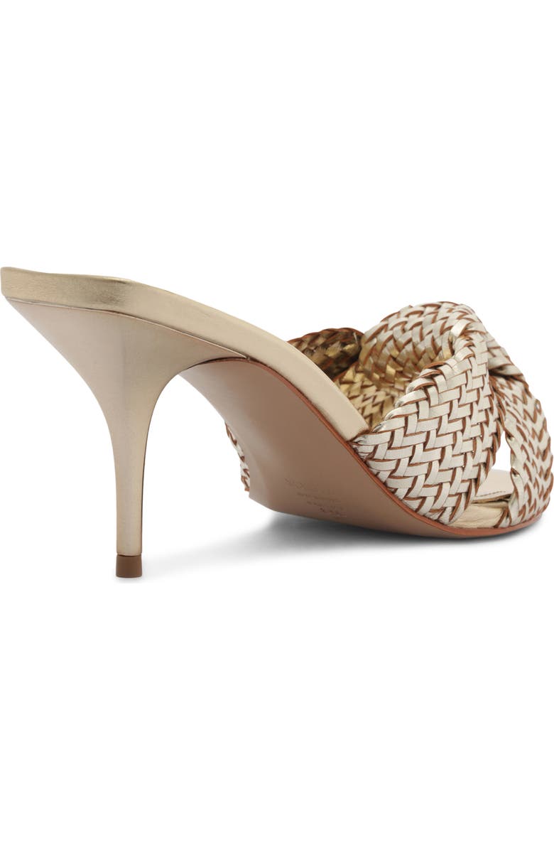 Schutz Marbella Pointed Toe Slide Sandal, Alternate, color, Platina