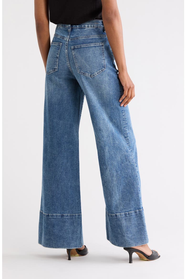 Emerson High Waist Relaxed Flare Jeans, Alternate, color, STORM