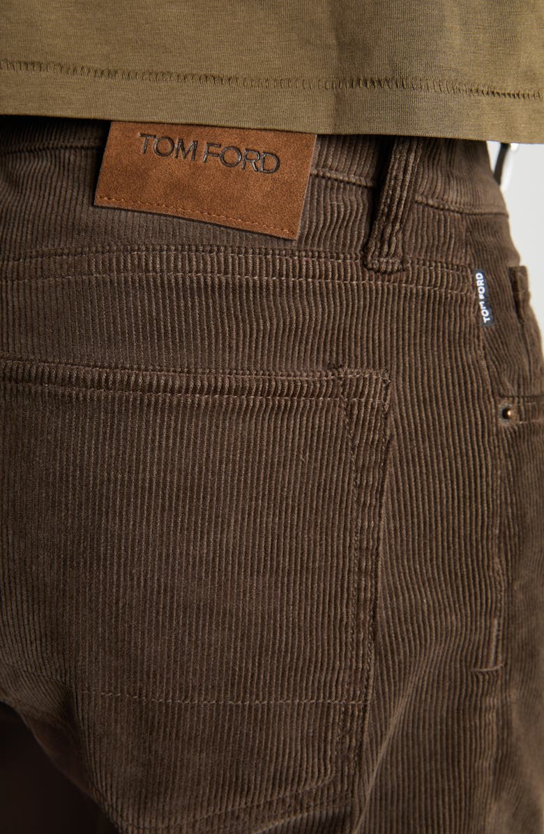 TOM FORD Straight Leg Corduroy Pants, Alternate, color, Fg760 Dark Moss