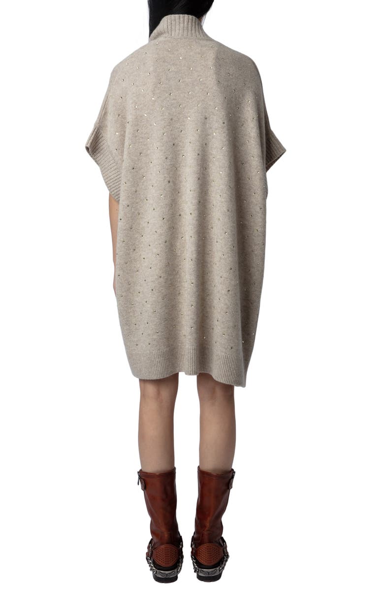 Zadig & Voltaire Indiany Studded Cashmere Cardigan, Alternate, color, 