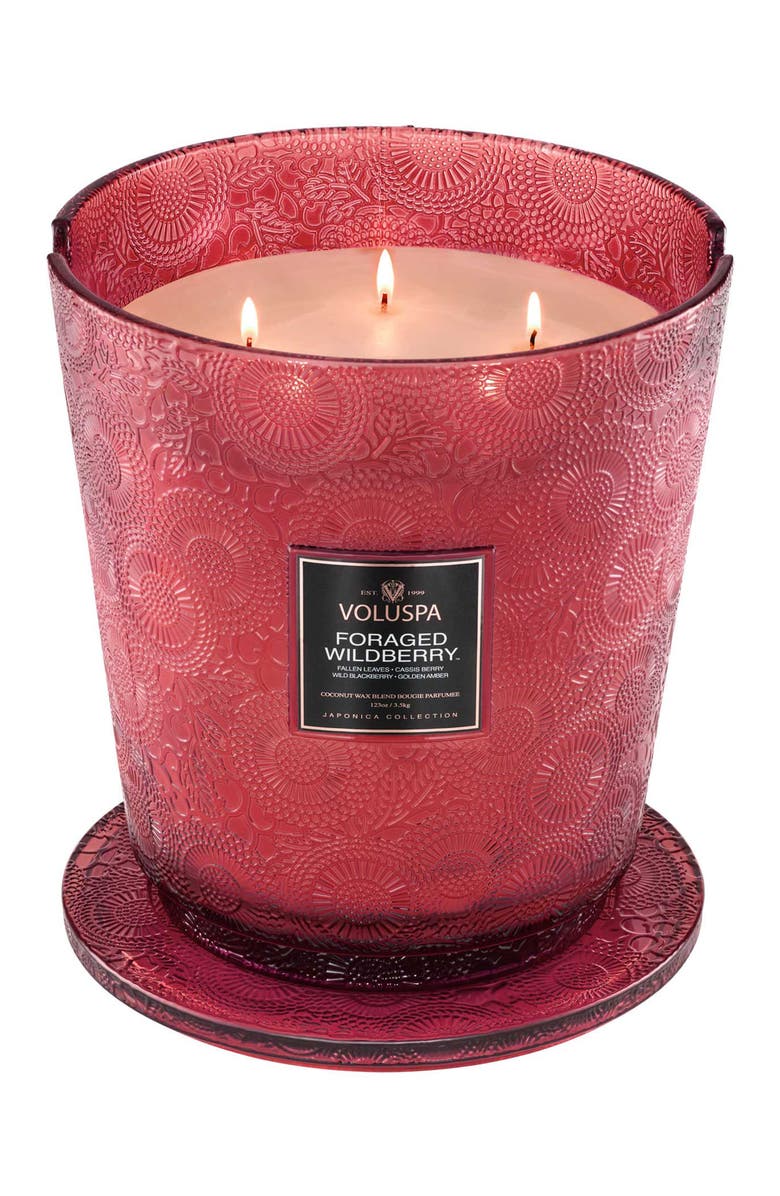 Voluspa Foraged Wildberry Five-Wick Hearth Candle, Alternate, color, Foraged Wildberry