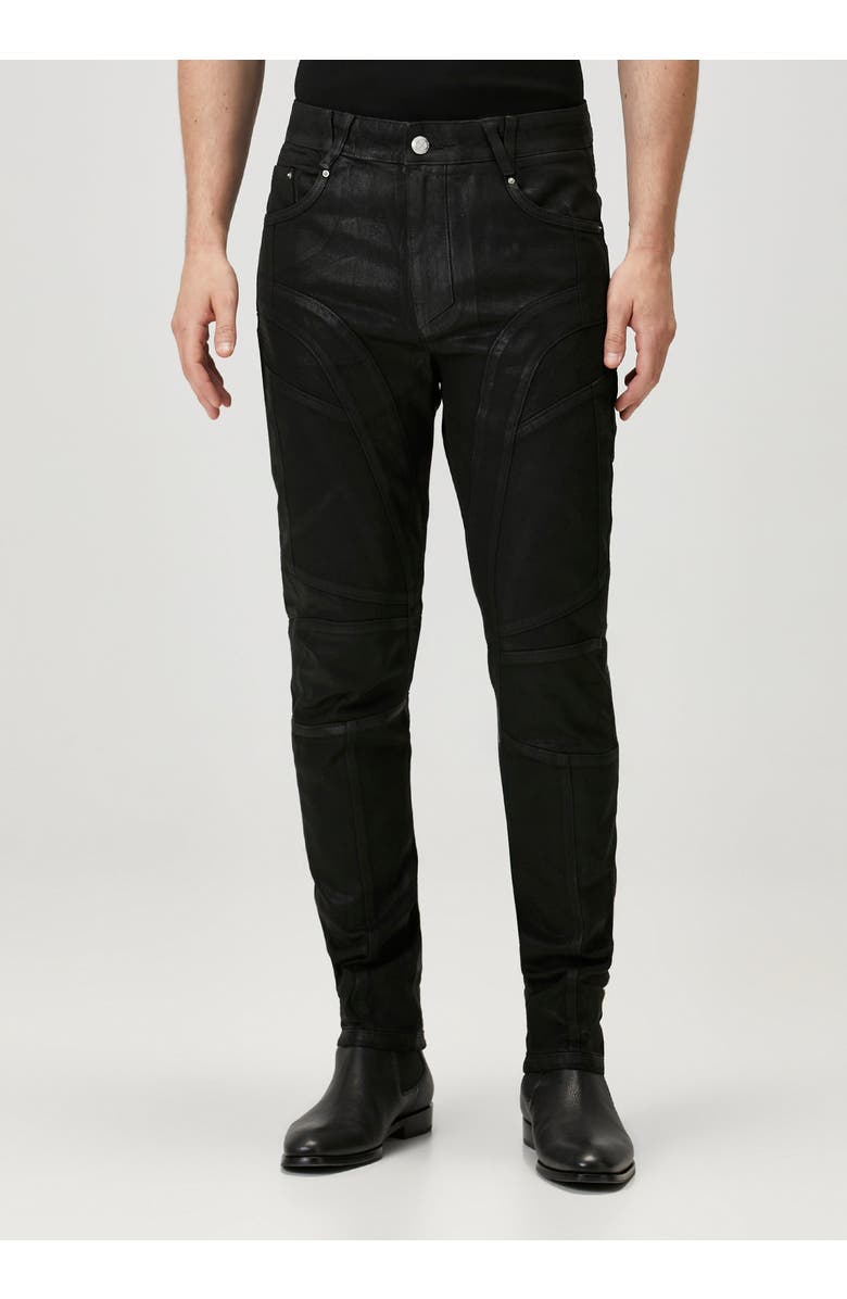 PCFG Pure Cotton Shiny Coated Denim Pant, Alternate, color, Black