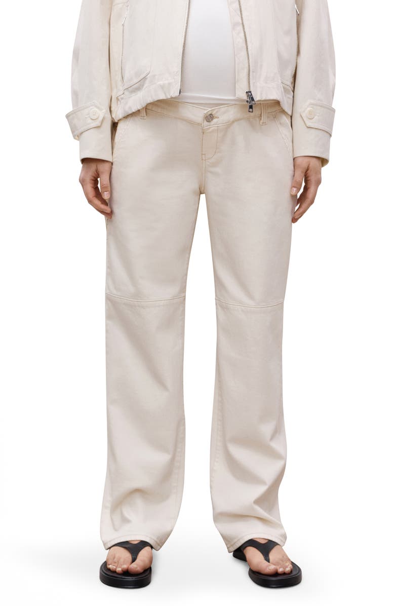 MANGO Wide Leg Leg Maternity Jeans, Main, color,