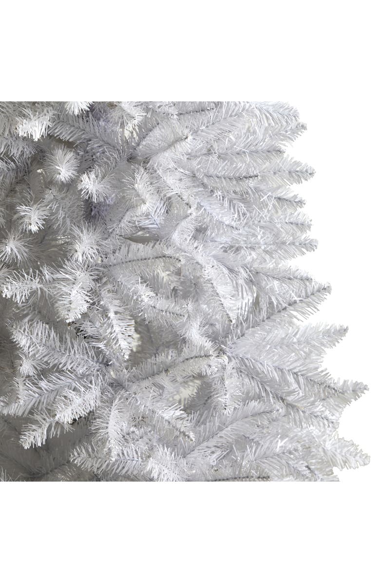 NEARLY NATURAL 5-ft Slim White Artificial Christmas Tree with 491 Bendable Branches, Alternate, color, White