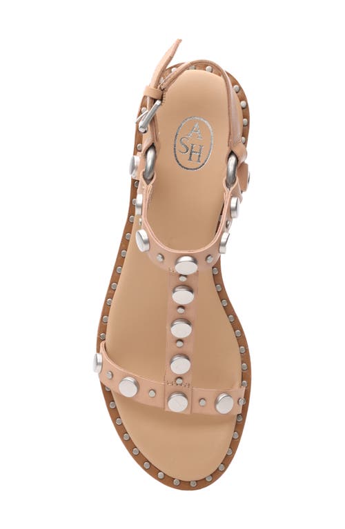 Ash Prisma Studded Slingback Sandal In Sand