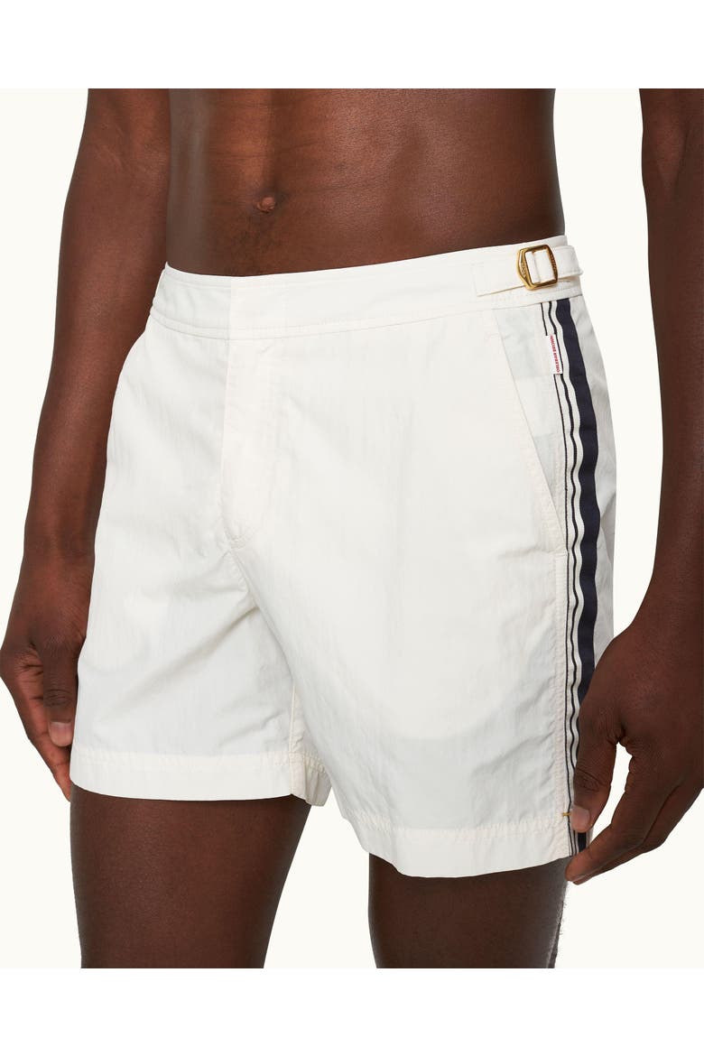 Bulldog Tailored-Fit Swim Shorts, Alternate, color, WHITE SAND