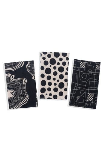 Tiramisu 3-piece Kitchen Towel Set In Multi