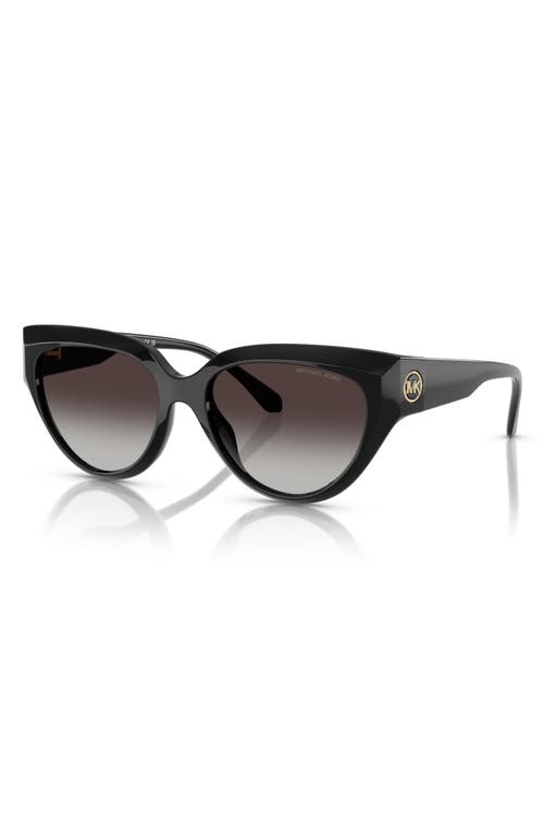 Michael Kors Womens Mk2241u Boca Raton Cat Eye-frame Acetate Sunglasses Black In Black