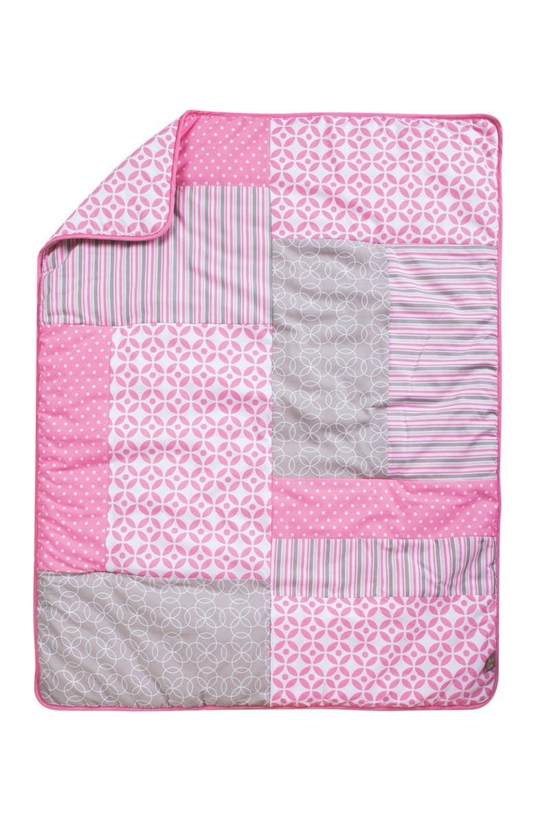 TREND LAB Lily Patchwork Crib 3-Piece Bedding Set - Pink, Alternate, color,