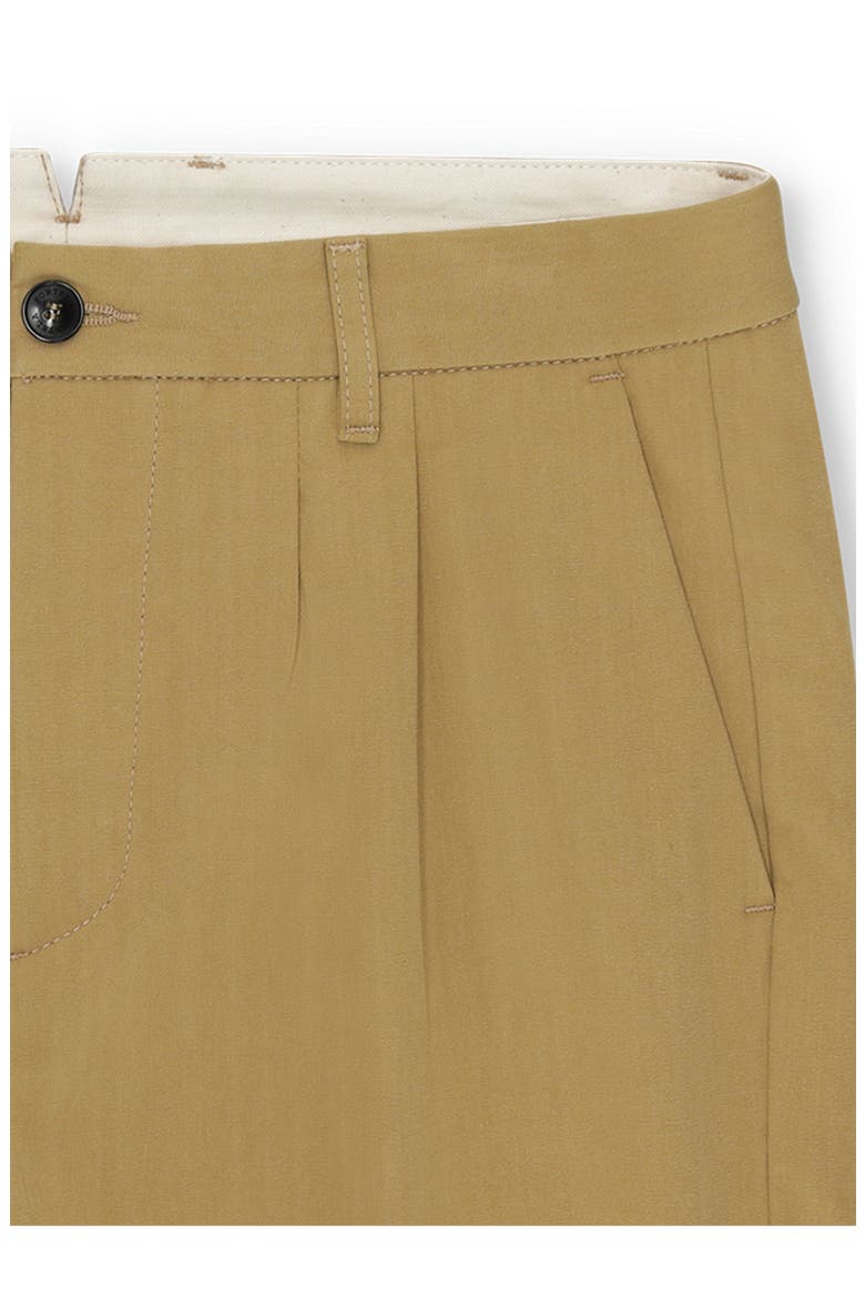 Sartorial Trousers with Orange Thread Stitching, Alternate, color, Camel