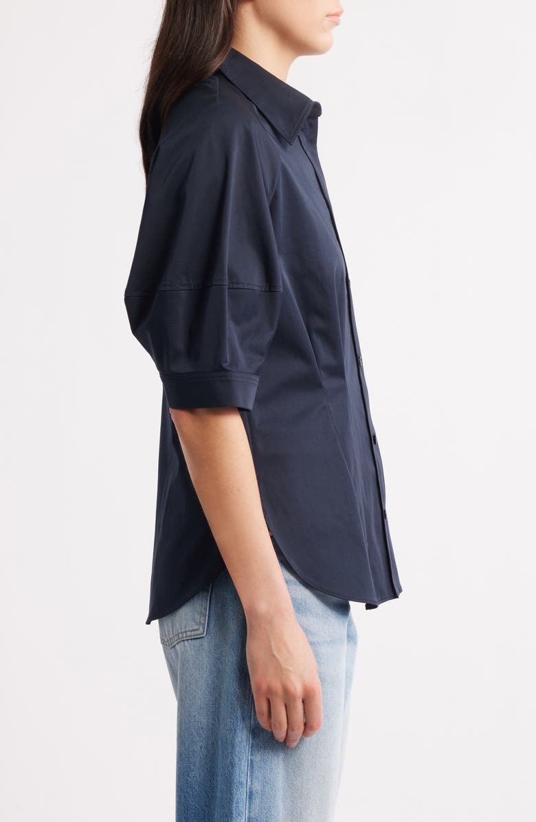 BOSS Belaurena Puff Elbow Sleeve Button-Up Shirt, Alternate, color,