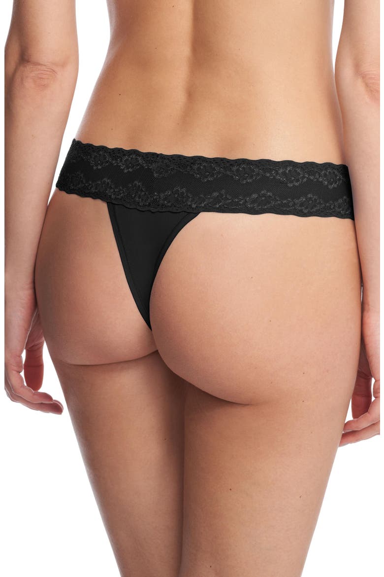 Bliss Perfection One Size Thong 3-Pack, Alternate, color, BLACK