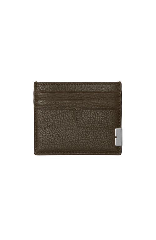 Burberry Tall B Cut Card Case In Military