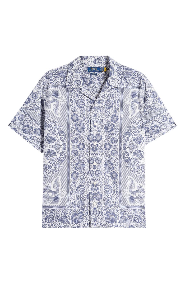 Polo Ralph Lauren Classic Fit Floral Print Camp Shirt, Alternate, color, 