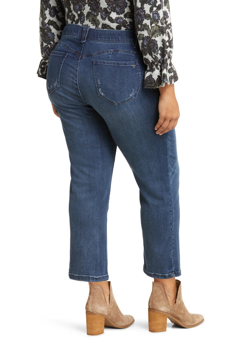 'Ab'Solution Ankle Straight Leg Jeans, Alternate, color, BLUE VINTAGE
