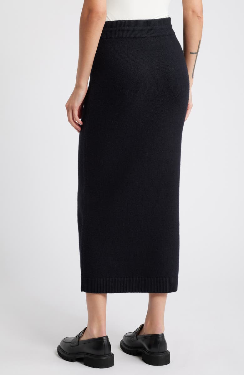 Treasure & Bond Drawstring Cotton Blend Sweater Skirt, Alternate, color, 