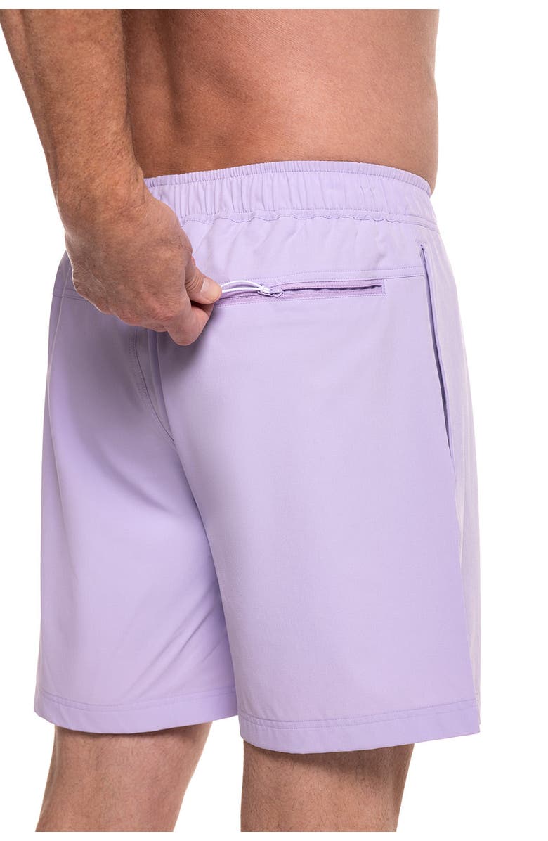 Coolibar Men's Swim Shorts 7 1/2" - UPF 50+ Sun Protection - Kahuna, Alternate, color, Lavendula