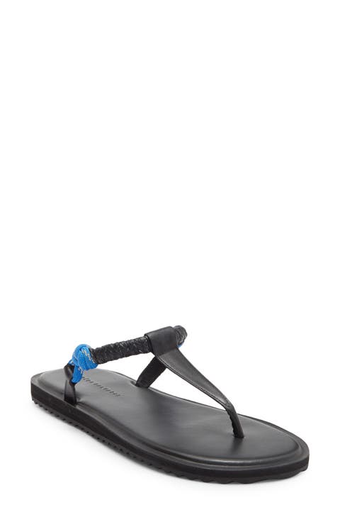 Knotted T-Strap Sandal (Women)