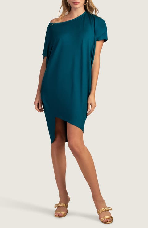 Radiant One-Shoulder Asymmetric Shift Dress