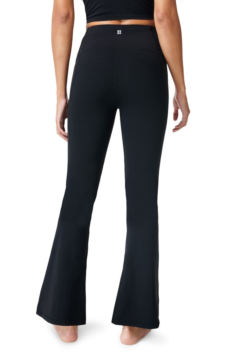 Sweaty Betty Split Hem Flare Pants, Alternate, color, 