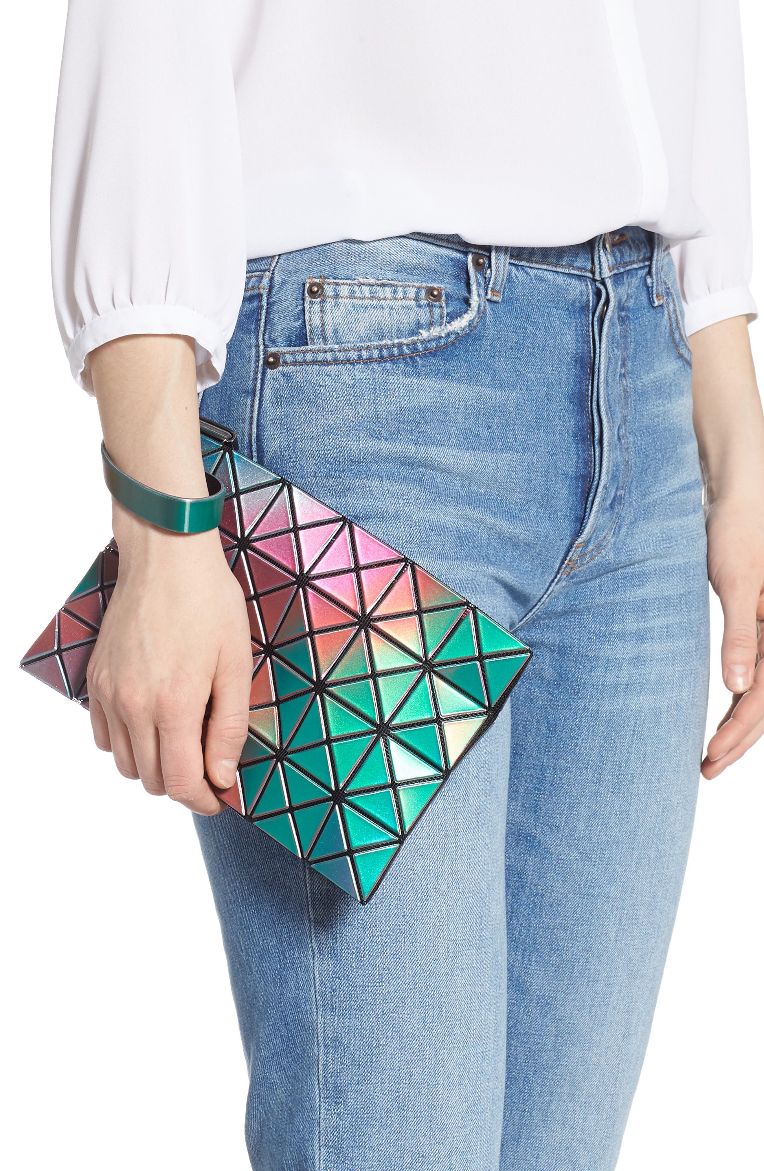 Bao Bao Issey Miyake Rainbow Wristlet, Alternate, color, 
