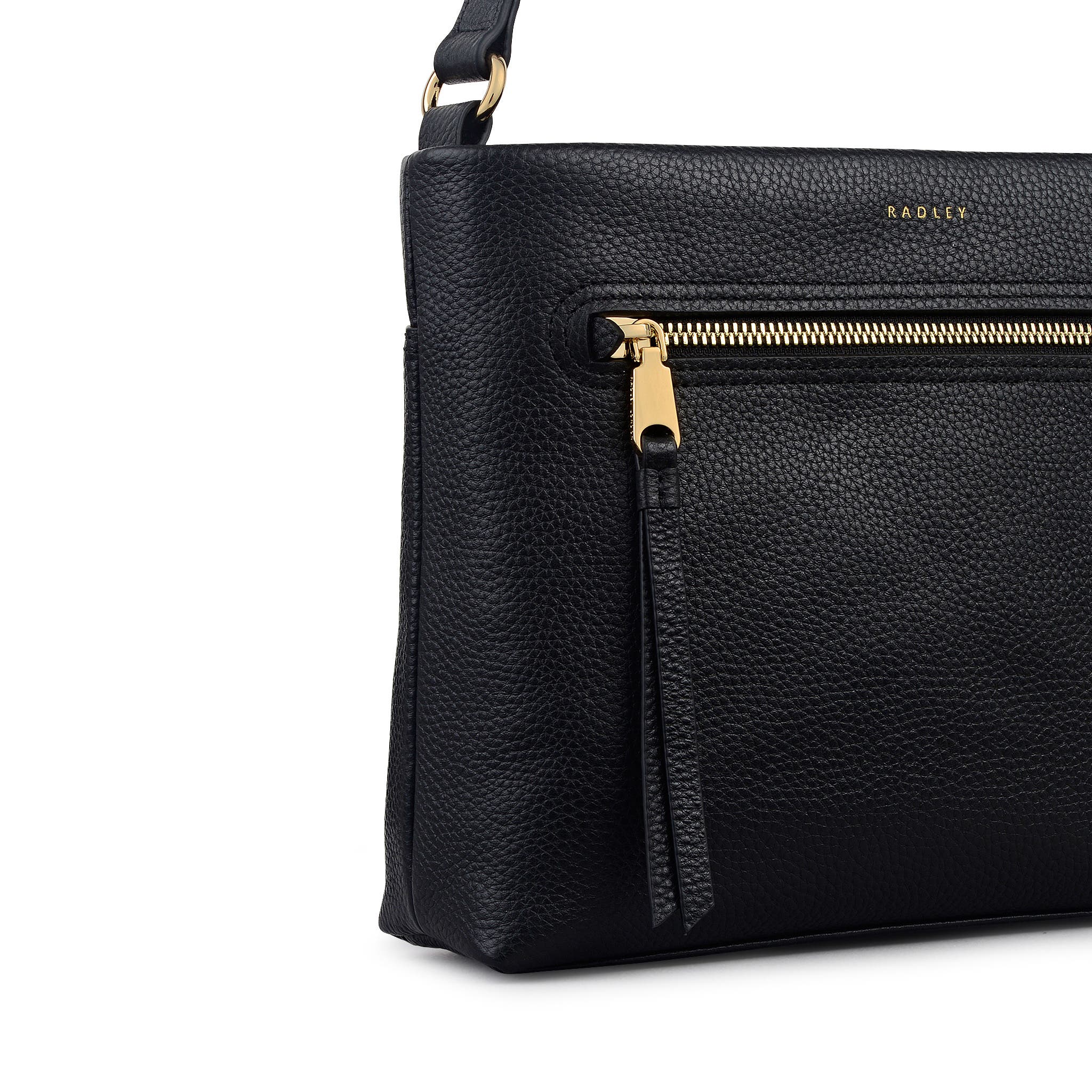 Radley Pickwick Small Ziptop Crossbody Bag, Alternate, color, Black