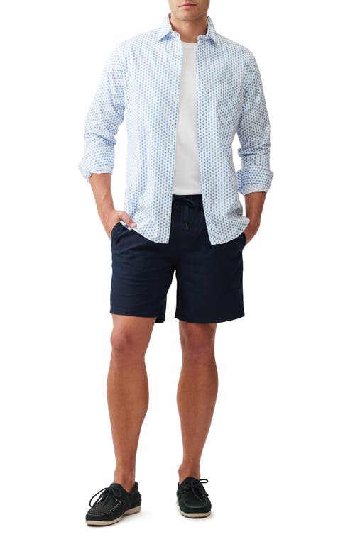 Rodd & Gunn Cathedral Cove Drawstring Shorts In Blue