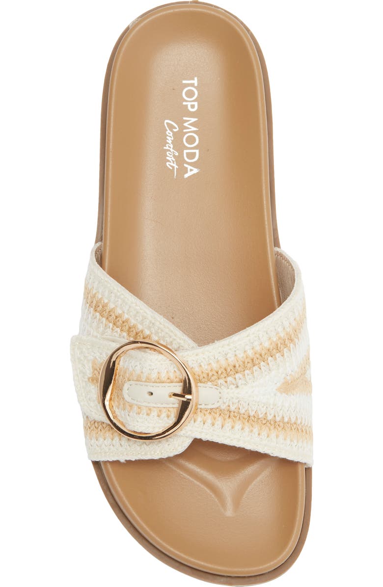 TOP MODA Daniela Slide Sandal, Alternate, color, Beige