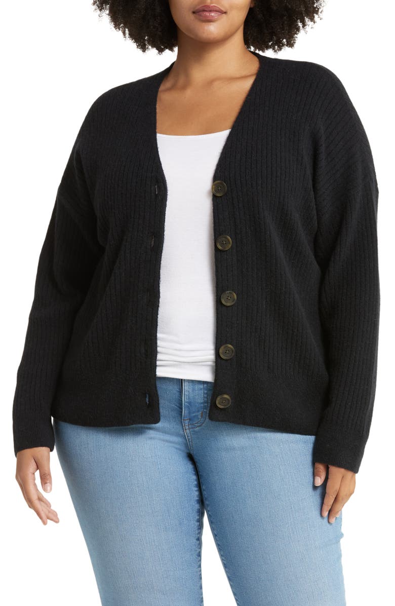 Madewell Cameron Rib Coziest Yarn Cardigan Sweater, Alternate, color,