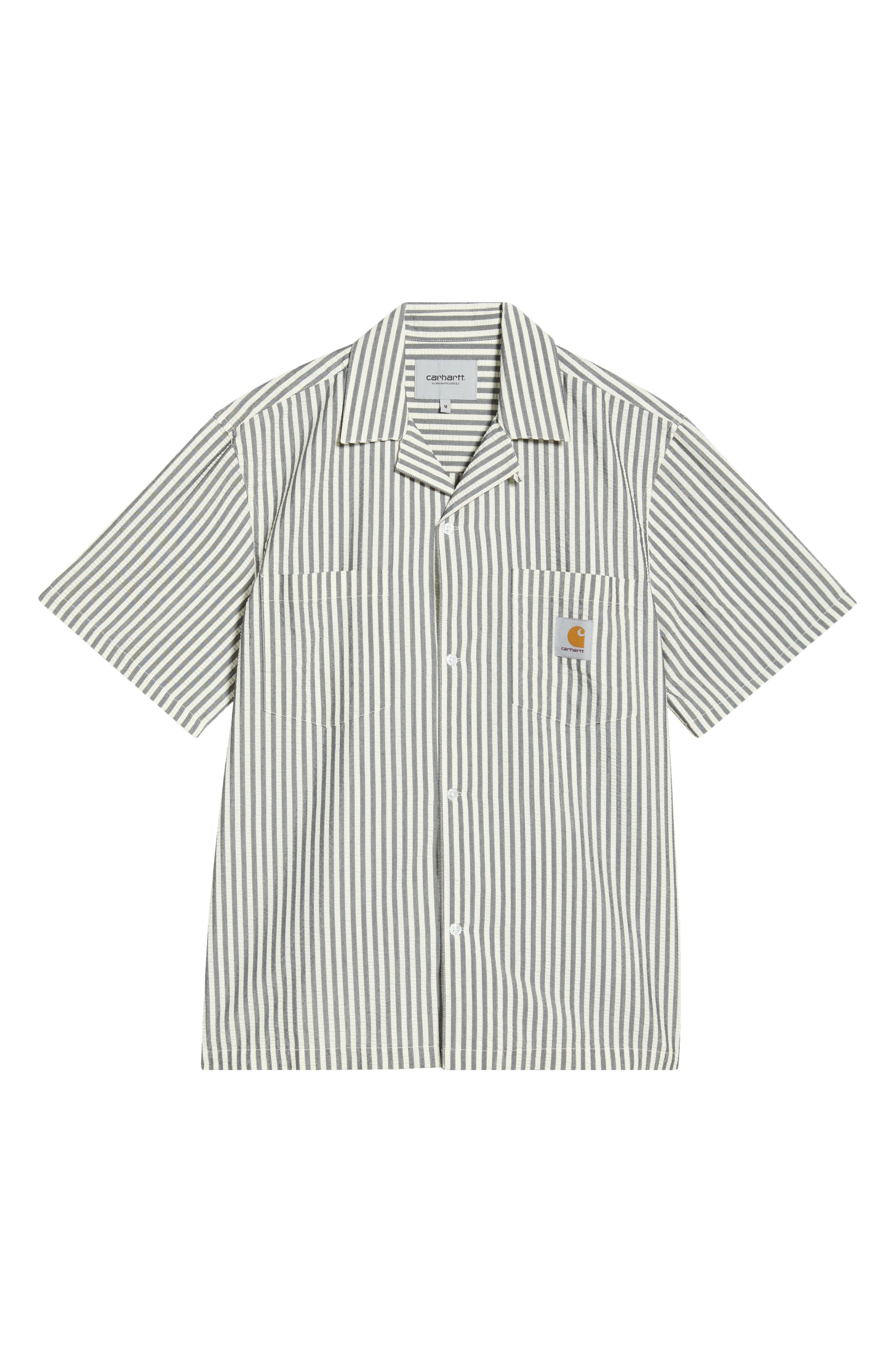 Carhartt Work In Progress Leavel Stripe Seersucker Cotton Blend