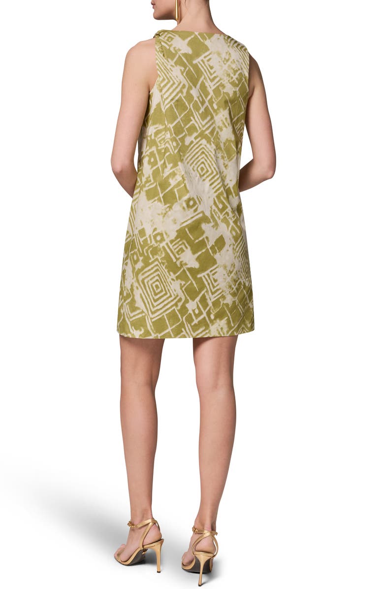 Donna Karan New York Abstract Print Shift Dress, Alternate, color, Kiwi Multi