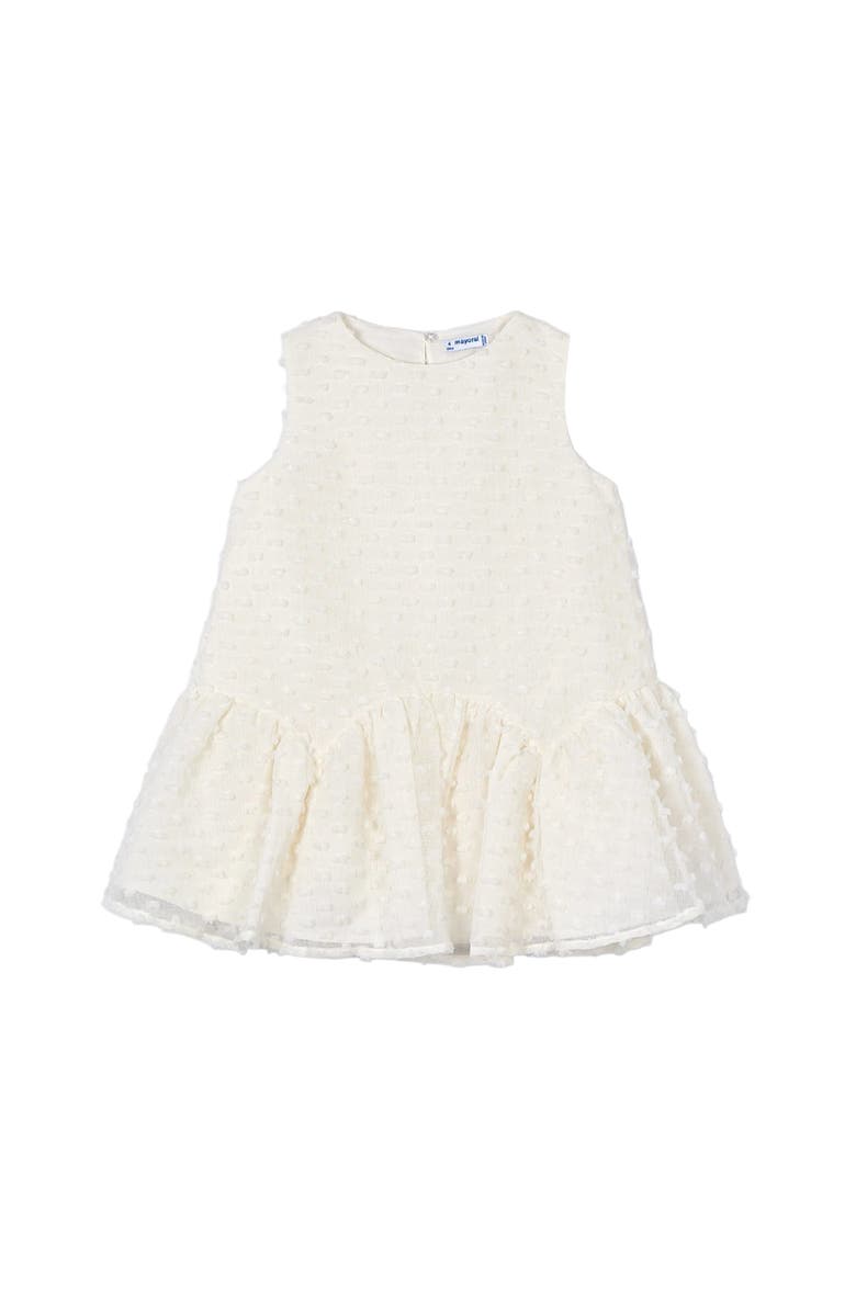 Mayoral Plumeti dress, Main, color, White