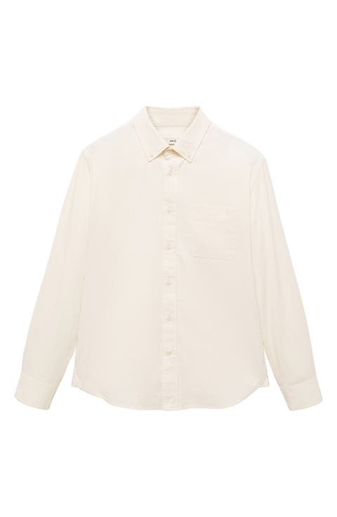 Classic Fit Corduroy Button-Down Shirt