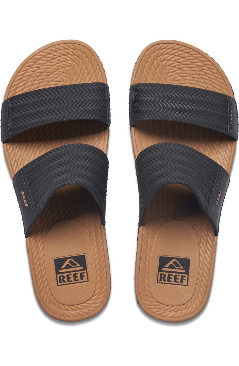 Reef Water Vista Slide Sandal, Alternate, color, Black/ Tan
