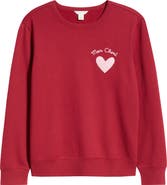 Caslon® Mon Cheri Chenille Embroidered Sweatshirt