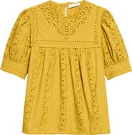 Ulla Johnson Una Eyelet Cotton Top