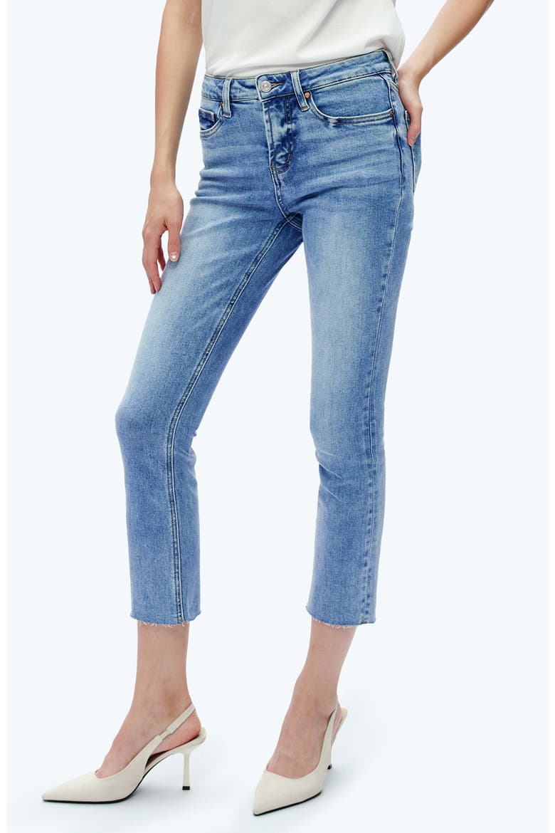 Raw Hem Crop Skinny Jeans, Alternate, color, LONELY