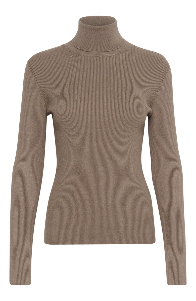 Soaked in Luxury SLSina Rollneck Slim Fit Pullover, Alternate, color, Walnut