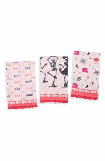 Set of Three The Danse Macabre Halloween Kitchen Towels