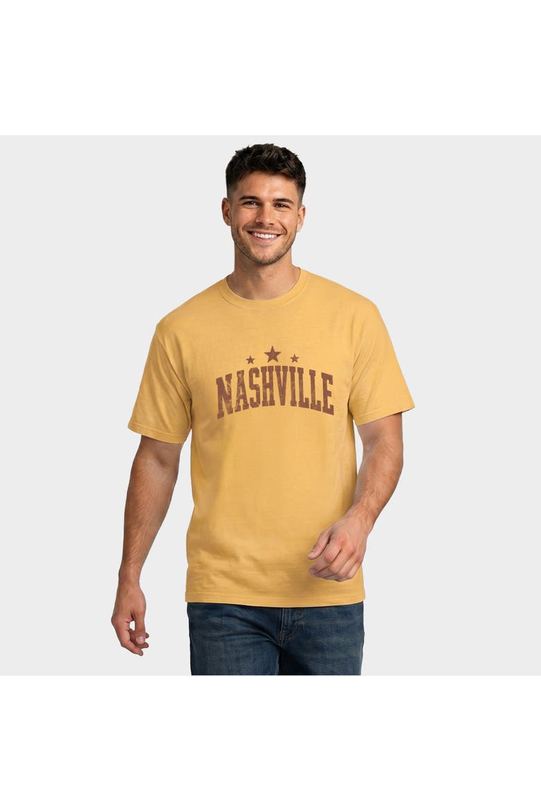 Nashville Varsity Stars Garment Dyed T-Shirt, Main, color, Mustard