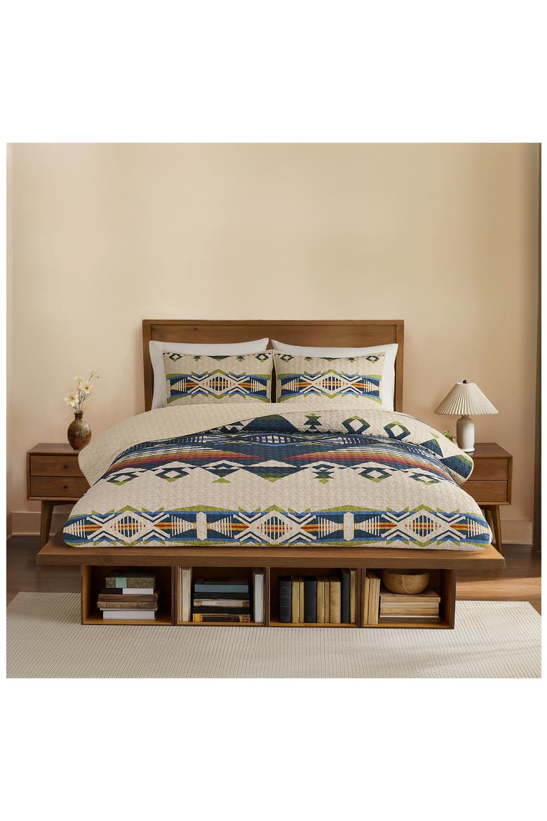 Creekside Coverlet & Pillow Shams Set, Main, color, TAN