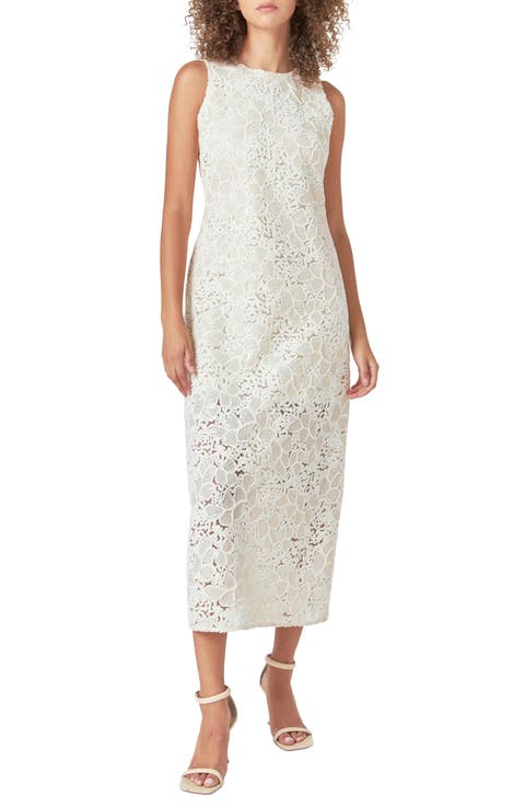 Sequin Floral Sleeveless Dress