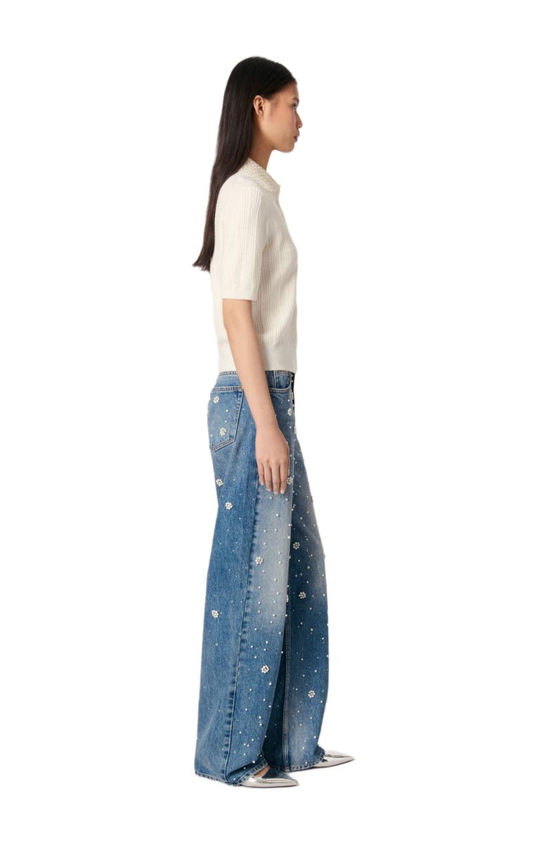 maje Collared polo short sleeve shirt, Alternate, color, 