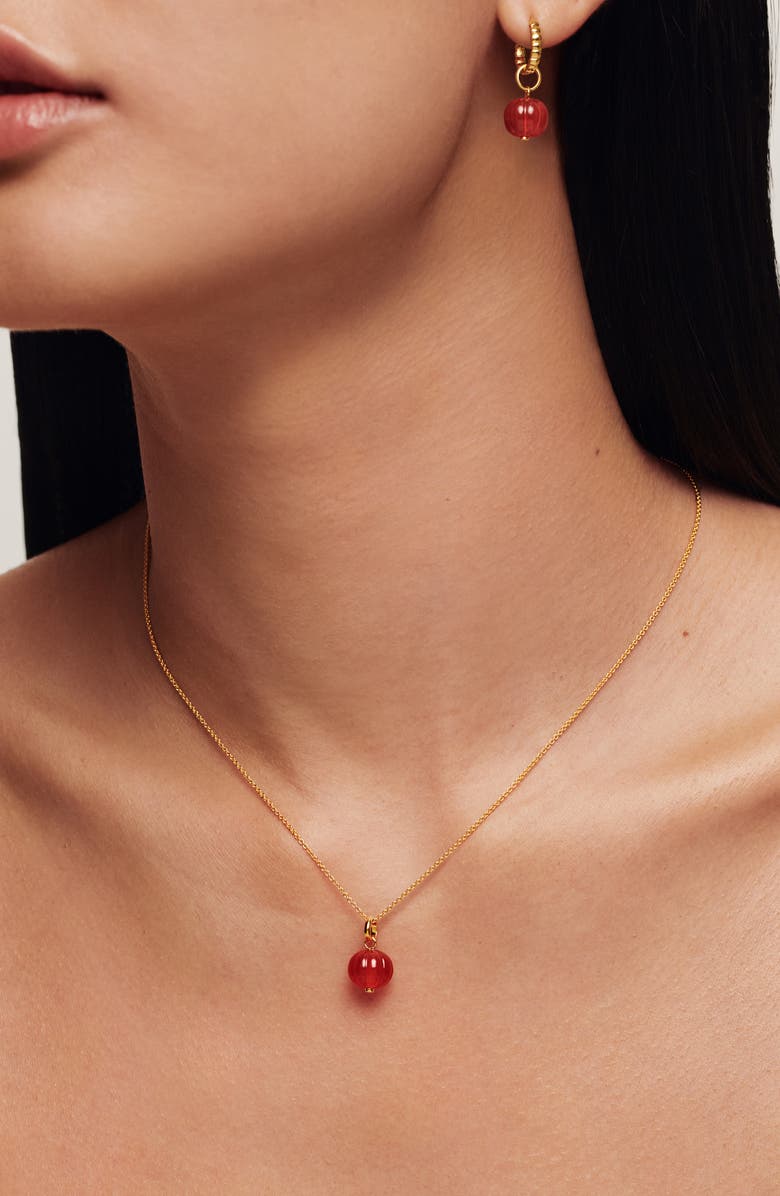 Monica Vinader Lantern Pendant Necklace, Alternate, color, Gold Vermeil