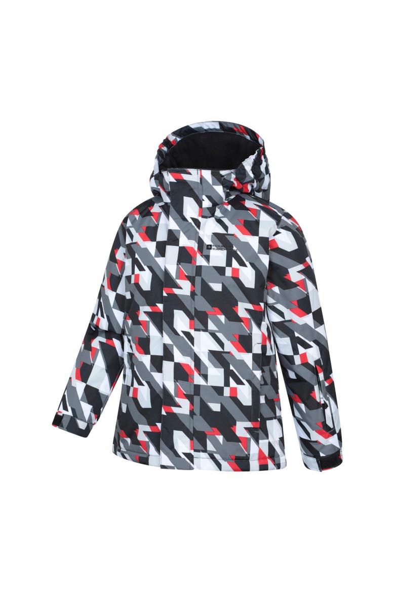 Childrens/Kids Mogal Geometric Ski Jacket, Alternate, color, Dark Grey