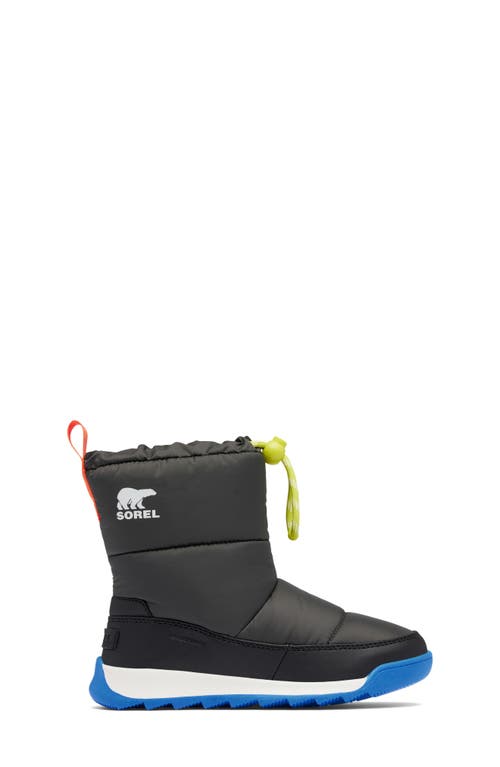 Sorel Kids' Whitney Ii Waterproof Snow Boot In Jet/black